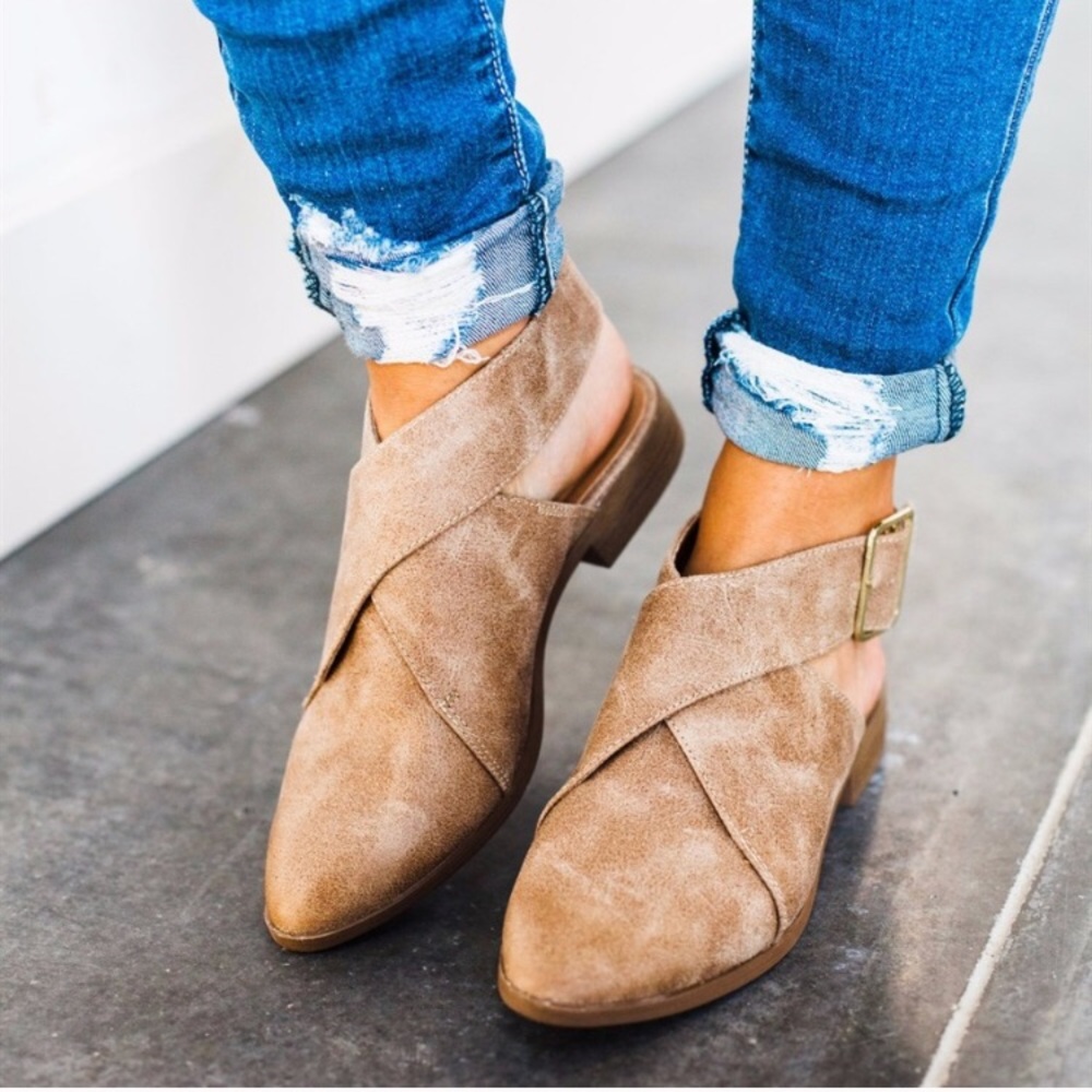 🌸 1 LEFT - SIZE 6.5 🌸 Bryce Wrap Flats - Picture 3 of 7